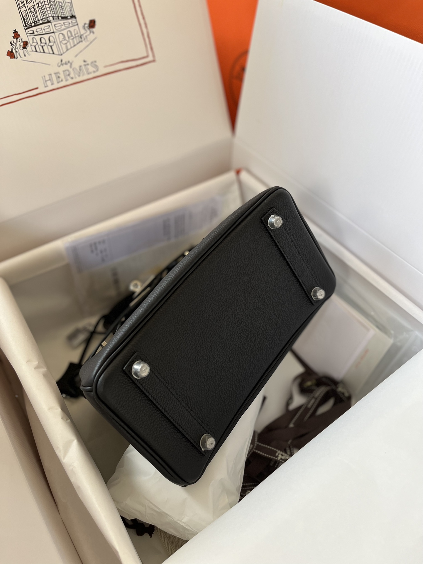 에르메스 버킨백25 블랙 은장